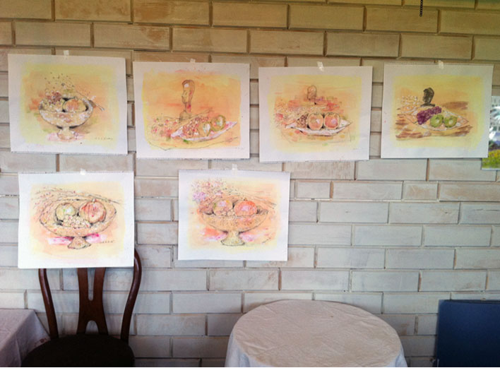 猫 色鉛筆デッサン